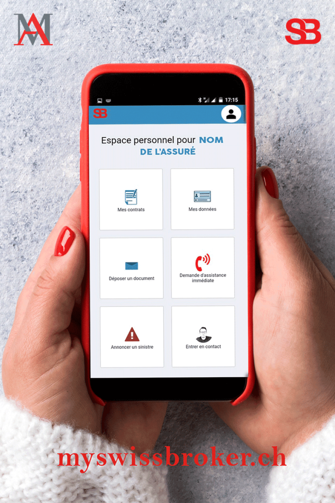 My Swiss Broker, courtier en assurance sur smartphone