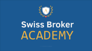 Logo SwissBrokerAcademy, formations pour courtier en assurance.