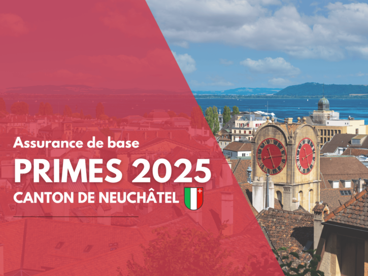 LAMal 2025 Neuchatel Les primes les plus basses pour adulte, jeune adulte et enfant dans le canton de Neuchâtel en 2025.