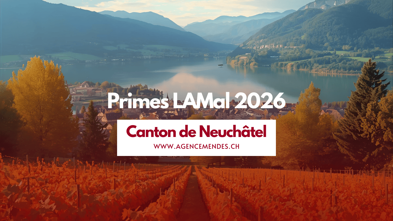 Primes LAMal 2026 canton de Neuchâtel