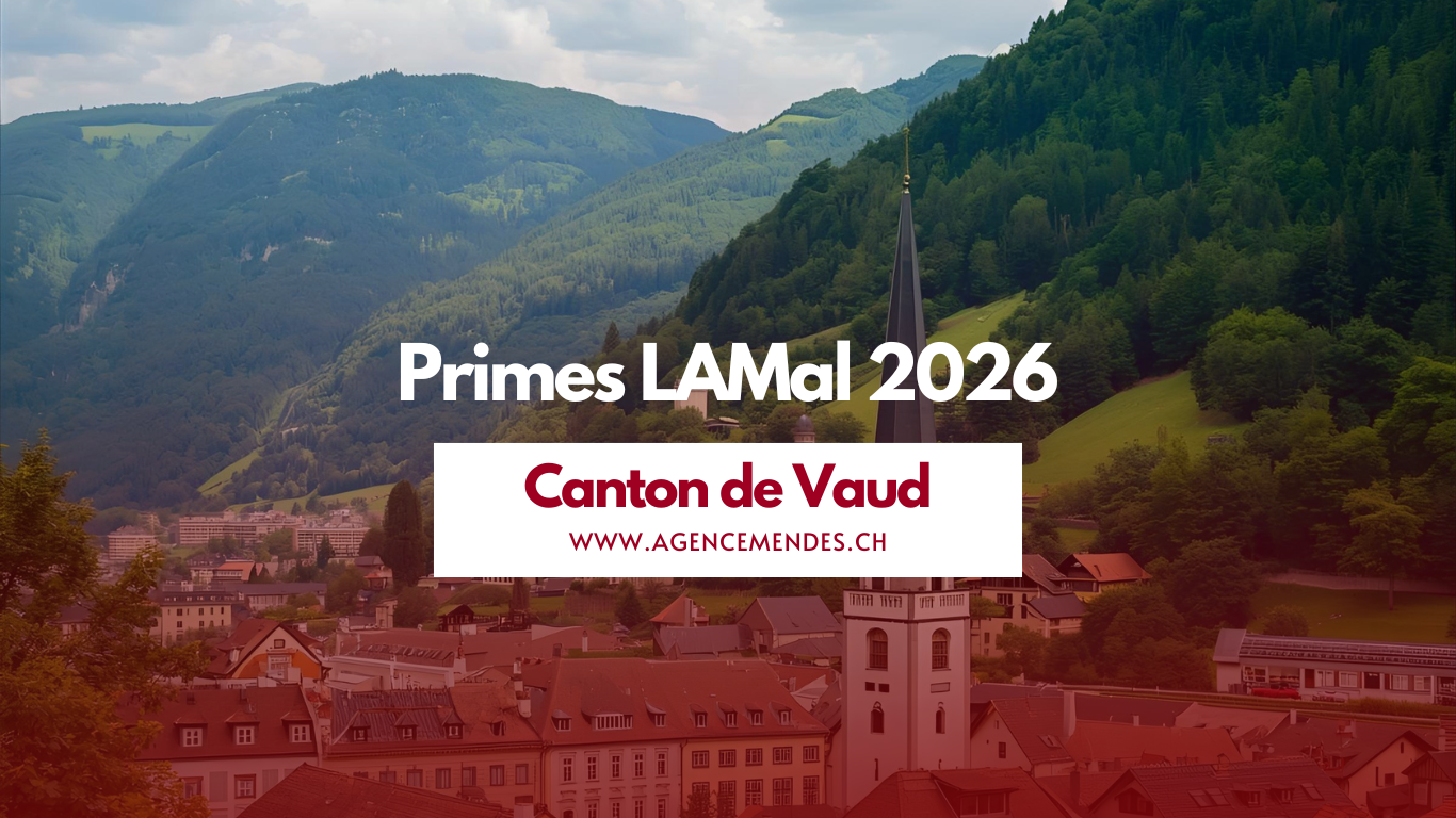 Vaud LAMal 2026 Primes LAMal 2026 canton de Vaud